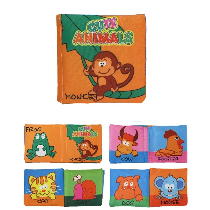 Cloth Baby Book Anti-bite Intelligence Development Educational Toy Soft Cloth Learning Cognize Books Baby Toddler over 1 Years