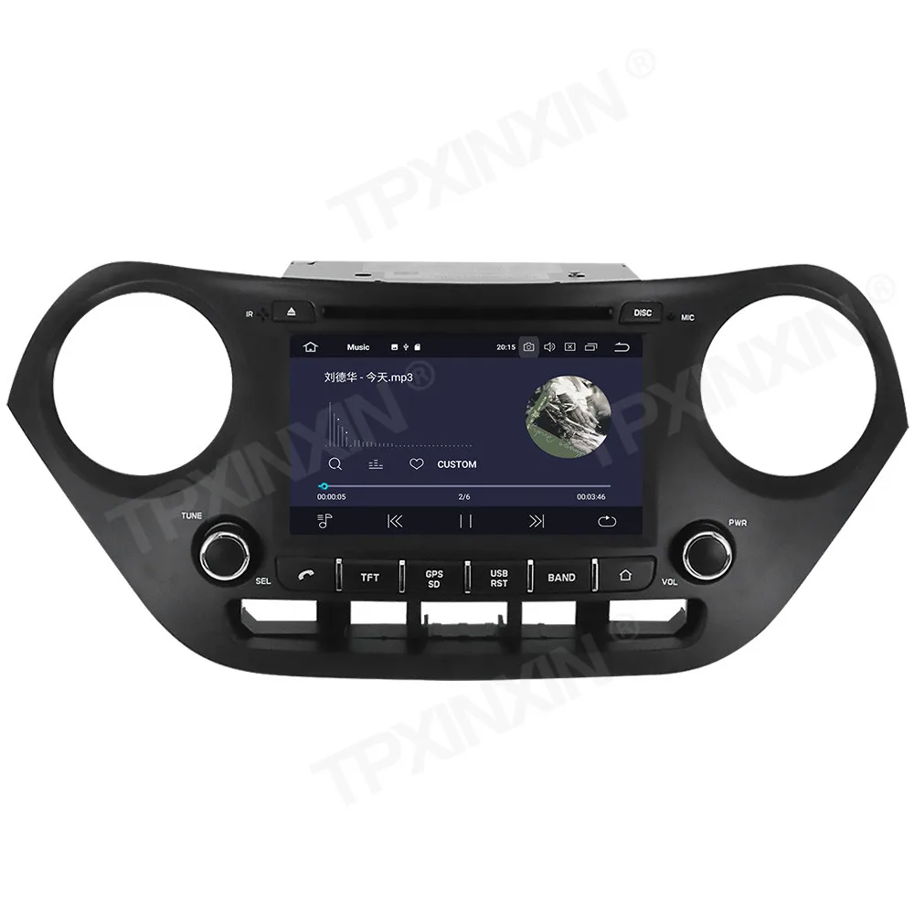 Автомобильный мультимедийный проигрыватель 4 + 64 ГБ Android 10 0 для HYUNDAI VERNA ACCENT SOLARIS 2011