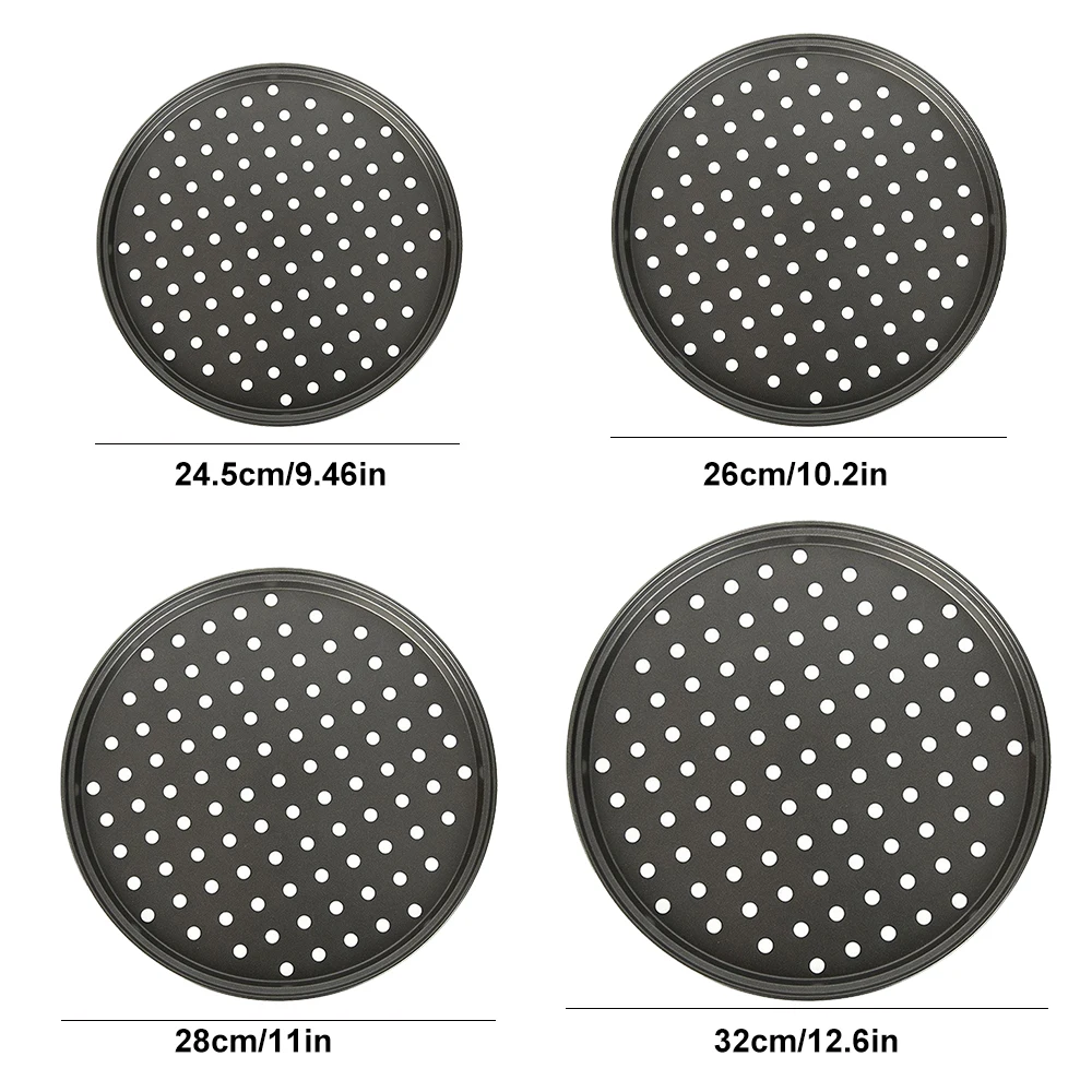 

Professional Pizza Baking Pan With Holes Non-Stick Pizza Stones Pizza Pan For Restaurant Home Grill Barbecue Baking Tools