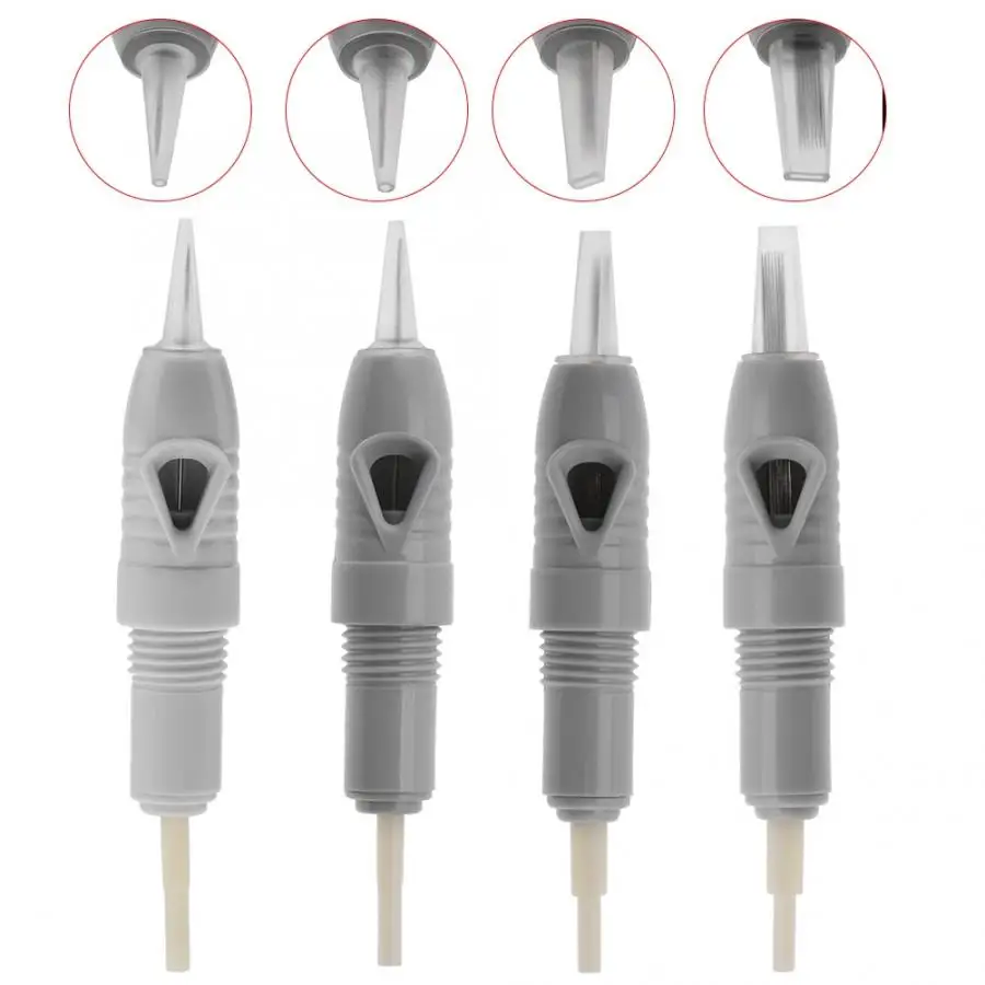 Пирсинг иглы 4 типа 10 шт бровей губ татуировки картридж поворотный микро