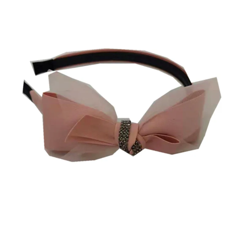 

Spring and Summer New Mesh-encrusted Diamond Hair Hoops with Toothy Non-slip Bow Headband Fashionable Women's Hair Accessories