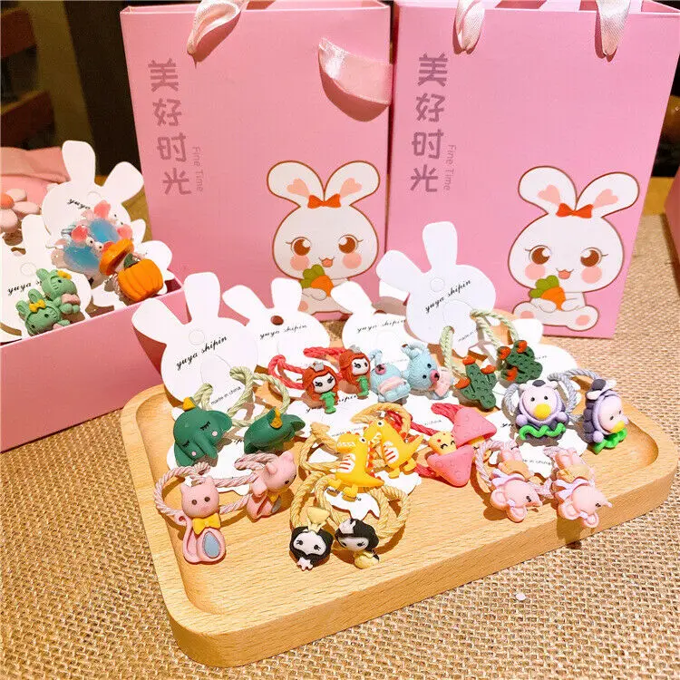 Британское детское кольцо для волос с героями мультфильмов Подарочная коробка