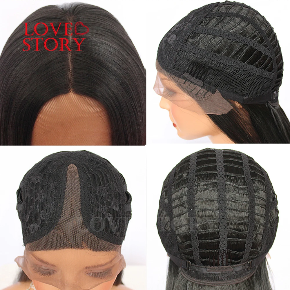 

Lovestory Pink Ombre Synthetic Lace Front Wig Heat Resistant Short Wavy Synthetic Replacement Hair Wigs For Women