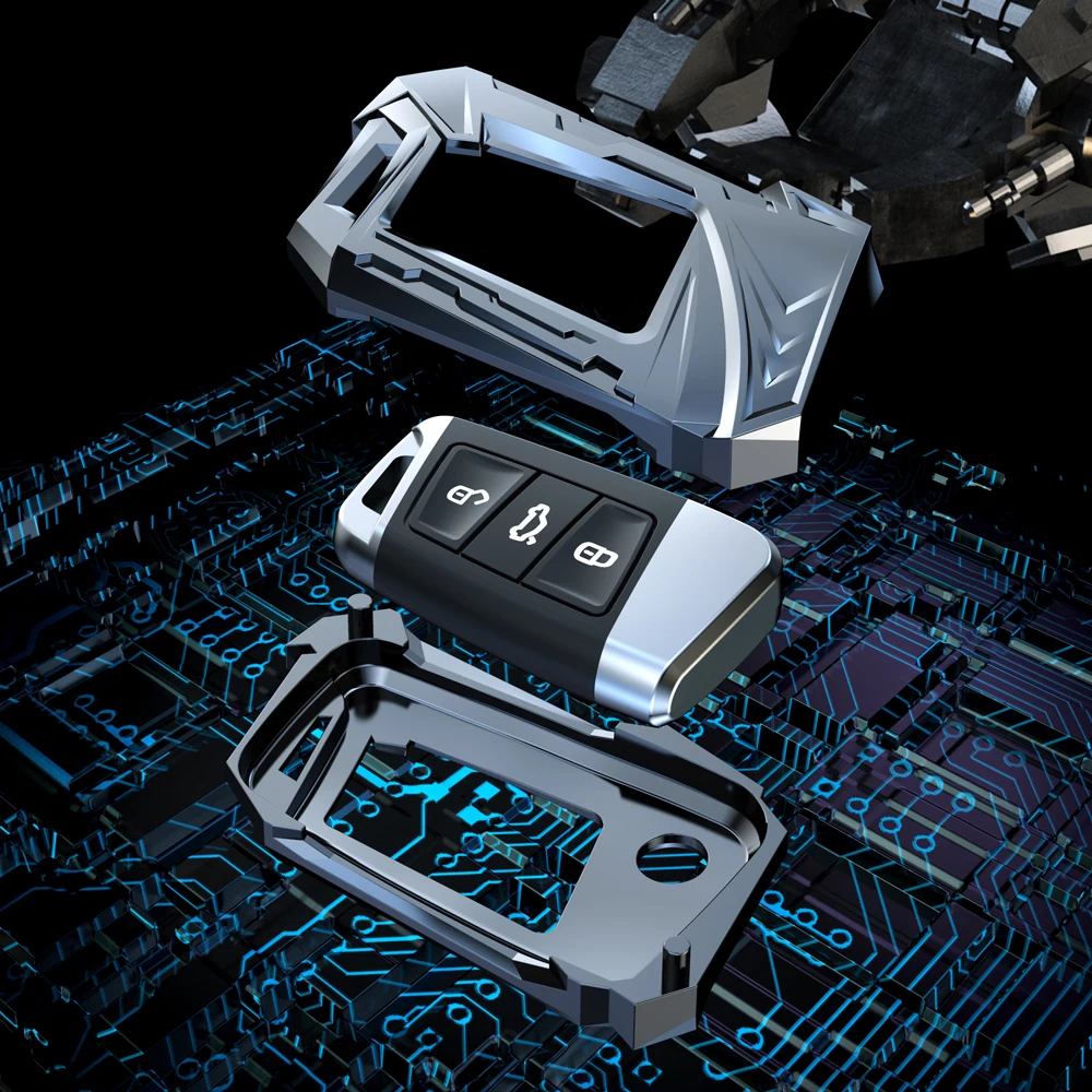 

Zinc Alloy Car Key Cover Case Shell Fob For VW Magotan Passat B8 New CC For Skoda Superb A7 Kodiaq