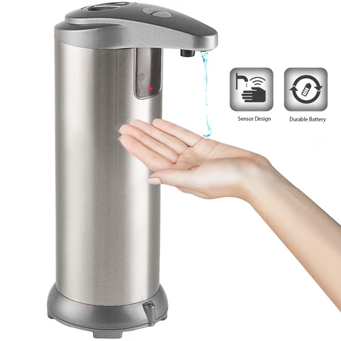 Интеллектуальный Автоматический Дозатор жидкого мыла 250 мл, индукционный Бесконтактный дозатор для мытья рук для кухни и ванной