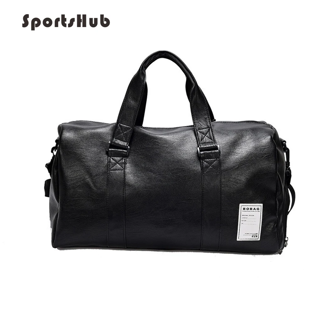 SPORTSHUB Top PU Leather Men's Sports Bags Gym Classic HandBag Fitness Travel Workout Shoulder Bag SB0021 | Спорт и развлечения