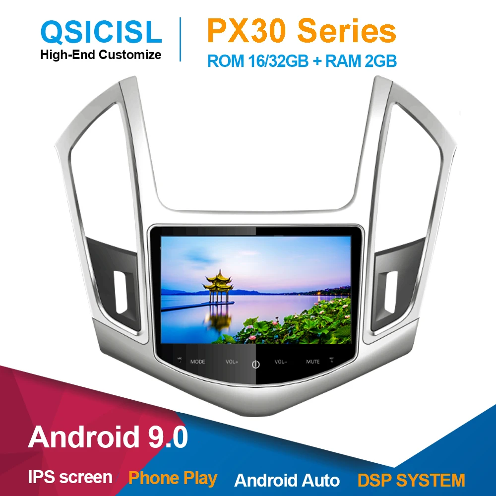 Android 9 0 автомобильный Радио мультимедийный плеер для Chevrolet Cruze 2014 четырехъядерный