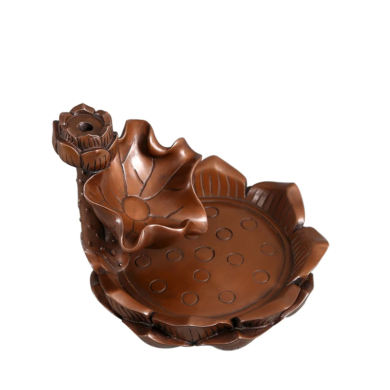 

Ceramic Backflow Incense Burner Pocelain Lotus Waterfall House Insense Burner Queimador De Incenso Home Decoration EA6XXL