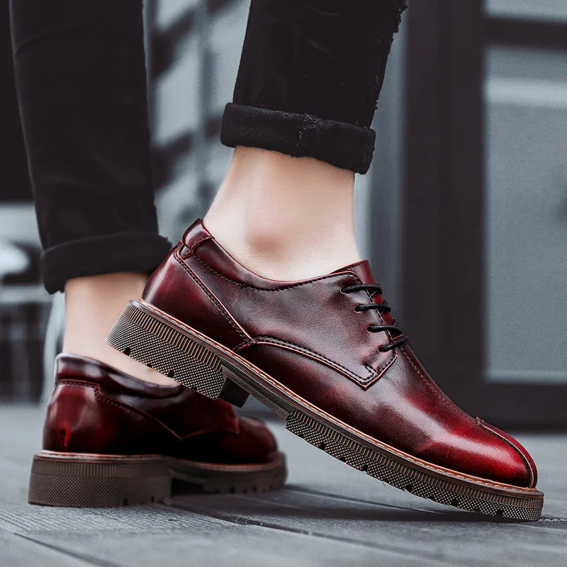 

Leisure Shoes Casual Men's Sneakers Leather Man Shoe Shoes For Men Fashion Sports Mens Hot Sale Black 2020 New Breathable