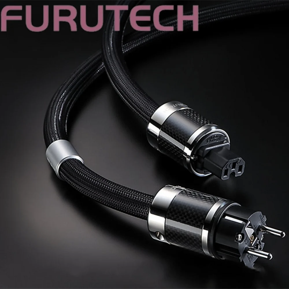 

HiFi Schuko Furutech Alpha PS-950 top Rhodium carbon fiber fever EU AC power cable FI-E50 FI-50 (R) plug