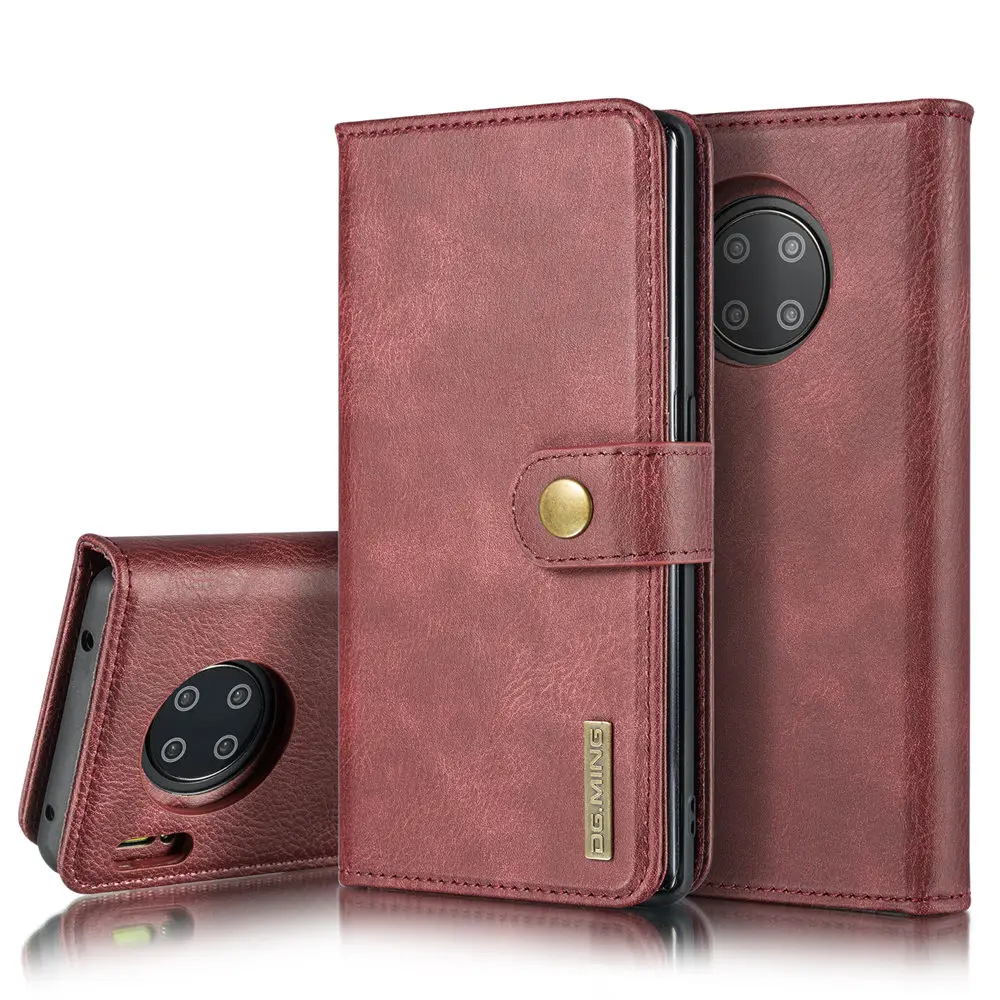 

DG.Ming PU Leather Bifold Wallet Case Detachable Cover Stand For Huawei P40 Pro Nova 6SE Mate 30 Pro Nova 5Z Lite Honor 10 Lite