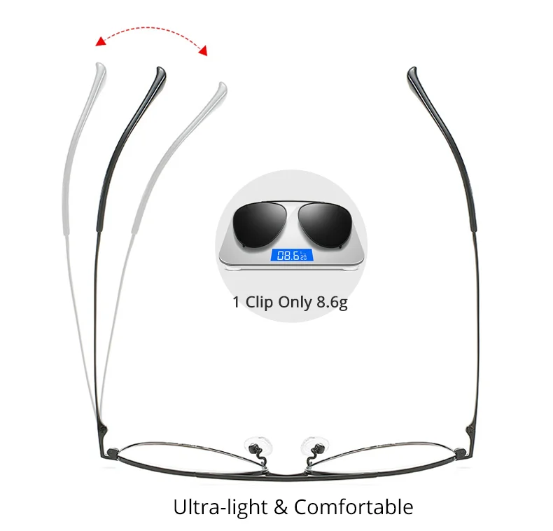 Ralferty Prescription Sunglasses Women Men Polarized Clip On Glasses Pilot Myopia Ladies Spectacle Frame 0 Degree Z17208