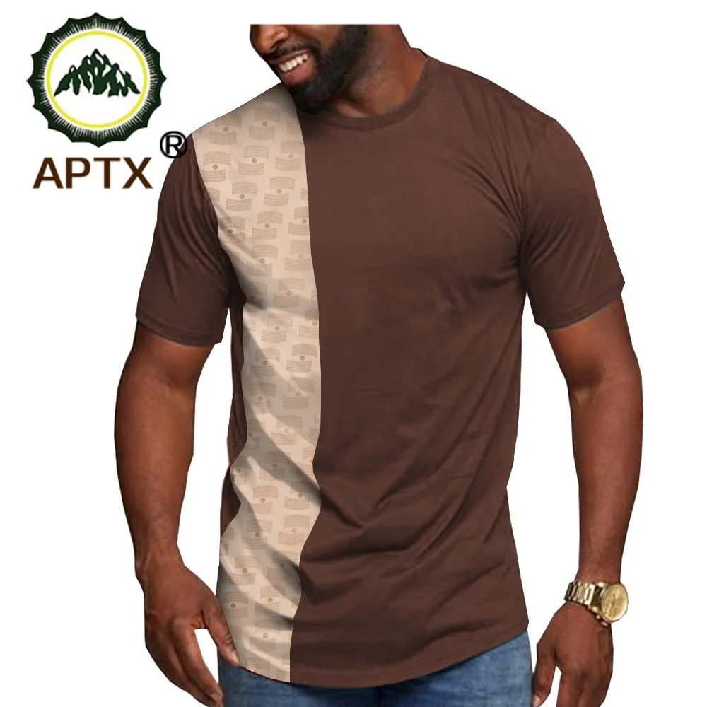 

summer apring casual men's shirt APTX short sleeve single breasted notched collar cotton shirt for men TA1912004
