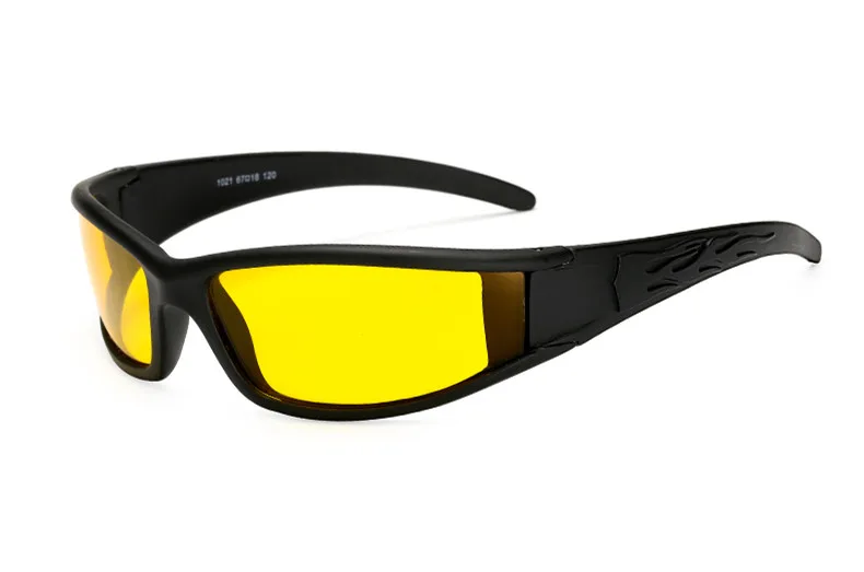 Night vision lens Вождение автомобиля очки с желтыми стеклами hd vision очки ночного видения мужские поляризованные очки для верховой езды на открытом воздухе защита глаз - Название цвета: Night vision lens