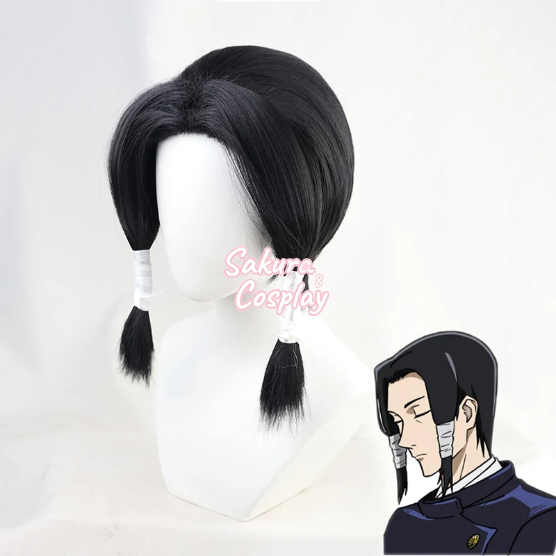 

Anime Jujutsu Kaisen Kamo Noritoshi Cosplay Black Short Style Heat Resistant Synthetic Hair Halloween Party Role Play + Wig Cap