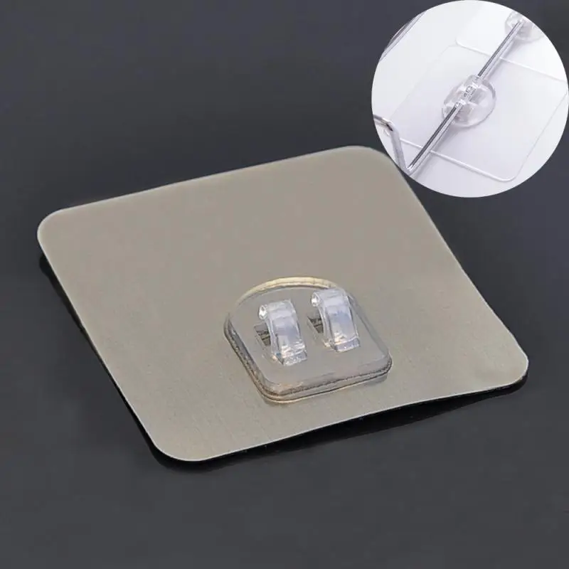 Настенный клейкий крючок держатель для розетки прозрачные крепежные швы