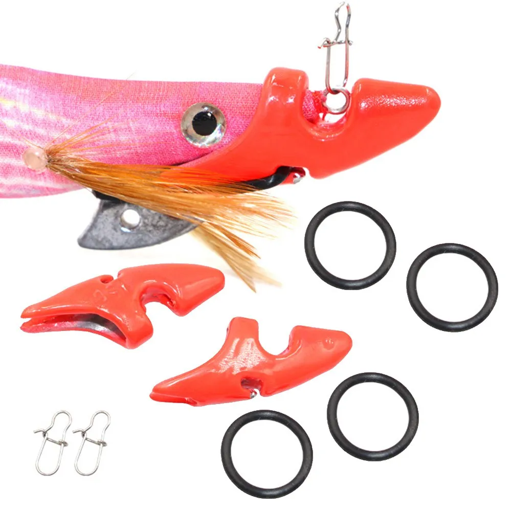 

2Pcs/Pack 10g/15g/20g/25g Squid Jig Tip Run Weight Chin Sinker For Wood Shrimp Prawn Lure Bait Fishing Tackle Accessories Red