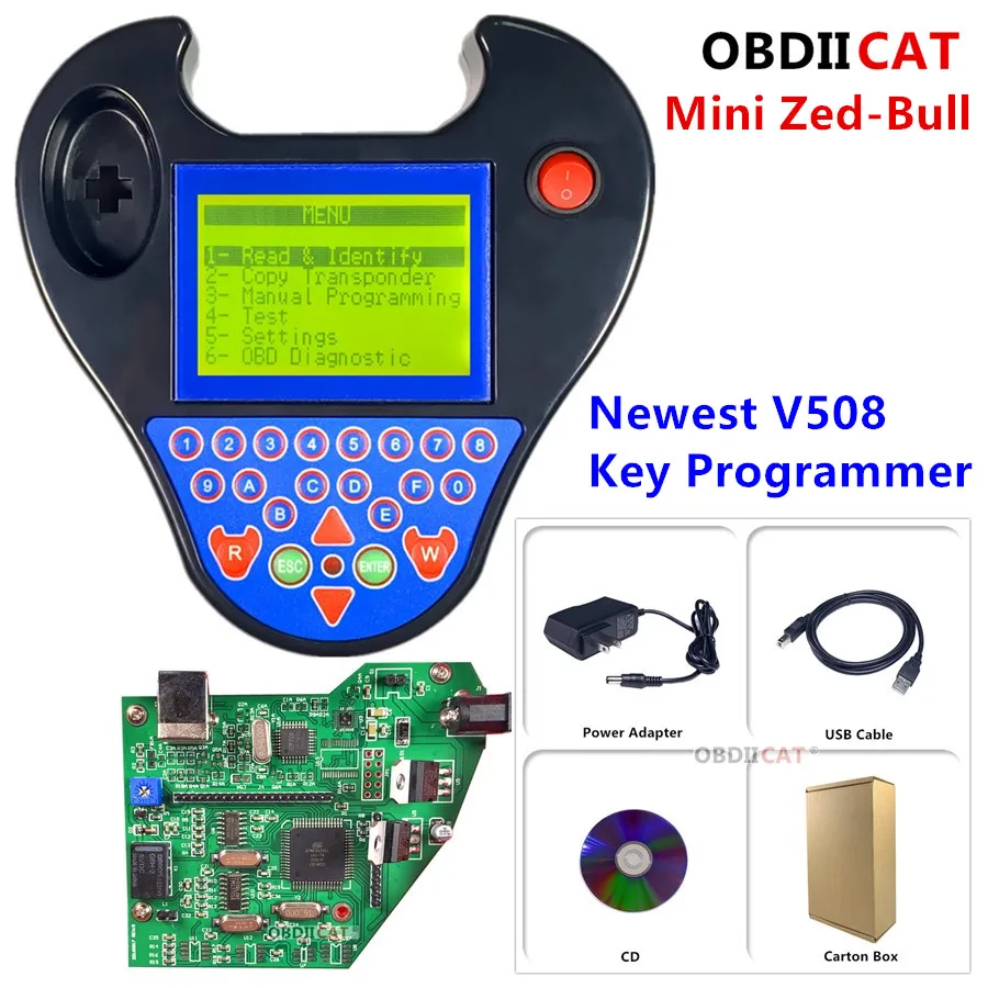 Программатор ключей Zedbull V508 Super Mini умный транспондер для Zed Bull программатор