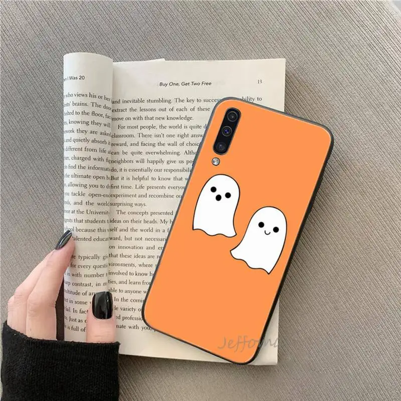 

ghost spooky cartoon Phone Case For Samsung galaxy S note 7 8 9 10 20 fe edge A 6 10 20 30 50 51 70 lite plus Soft Silicone