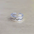 Ретро Винтаж ювелирные изделия 925 пробы серебряные кольца для женщин мужчин большое открытие антикварные кольца