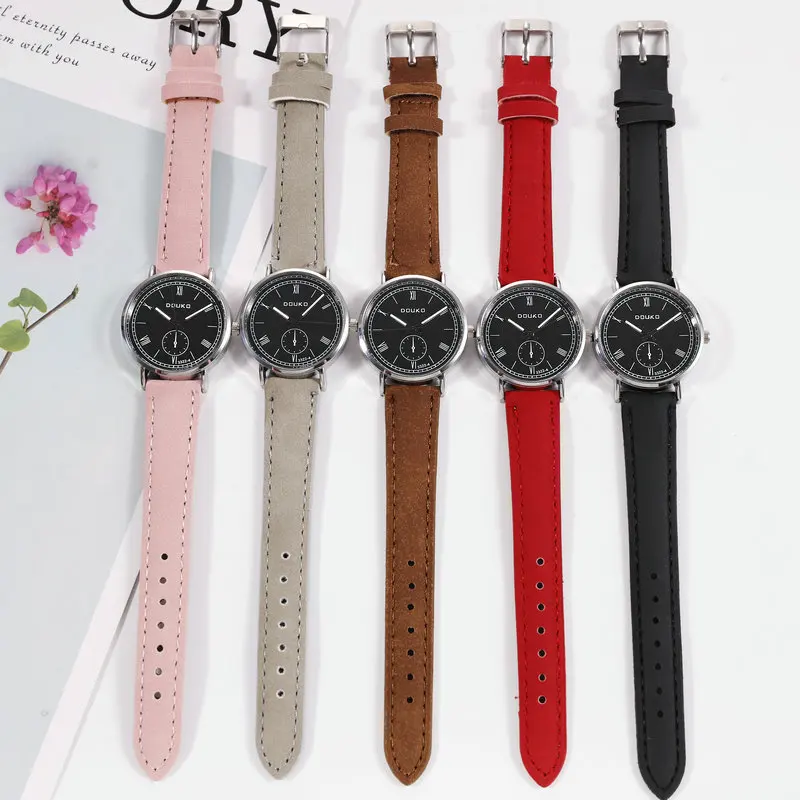 

2021 Korean Version Simple Watch Female Form Middle School Student Trend Retro Small Disc College Style Small Dial Watch
