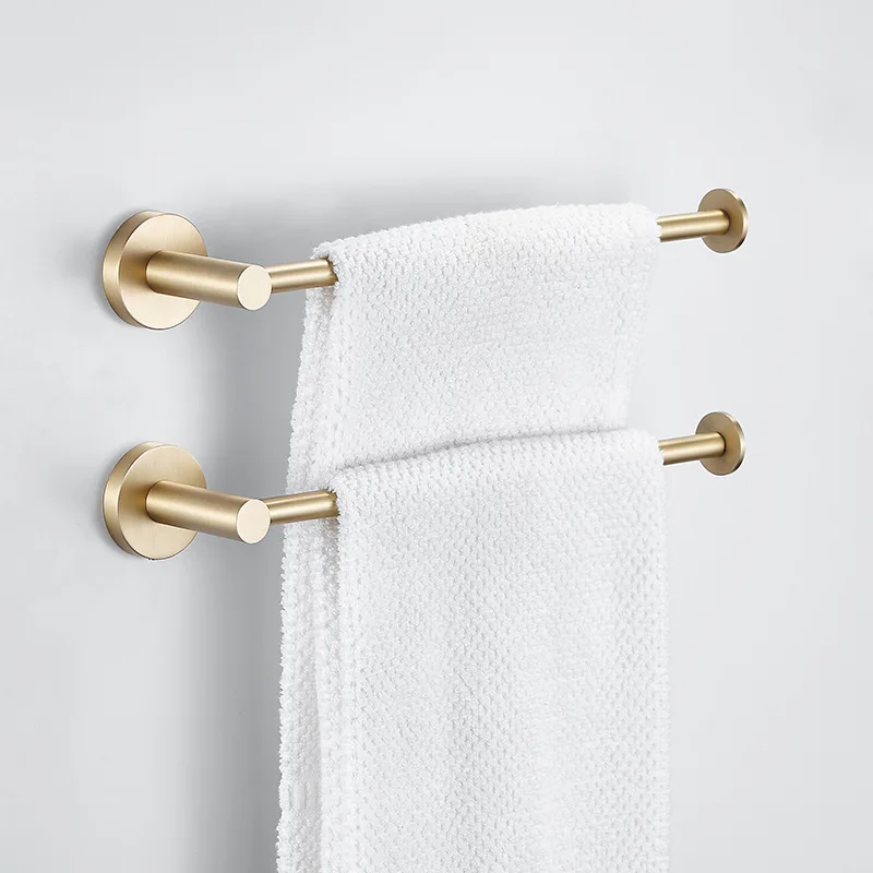 Вешалка для полотенец в ванную комнату крутая вешалка латунная из матового