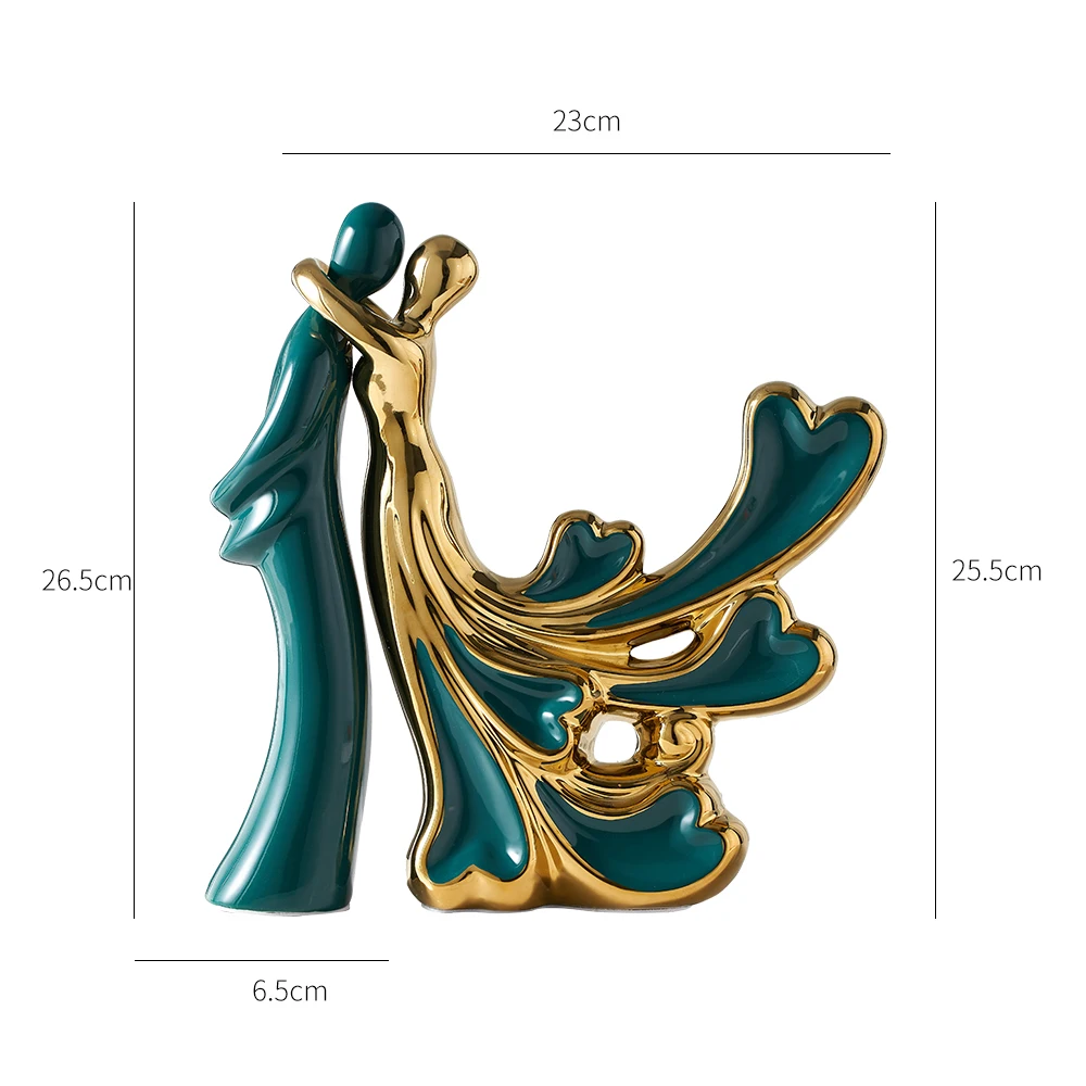 

Bohemian Style Home Decoration Accessories New Creative Ceramic Figure Statue Living Room TV Cabinet Ornaments Birthday Gifts