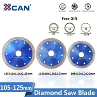xcan 1pc 105115125mm diamond saw blade for porcelain tile ceramic drywet cutting stone cut off saw blade diamond cutting disc