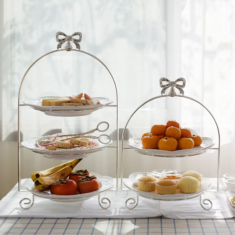 Европейский многослойный десерт подставка для торта тарелка фруктовый поднос
