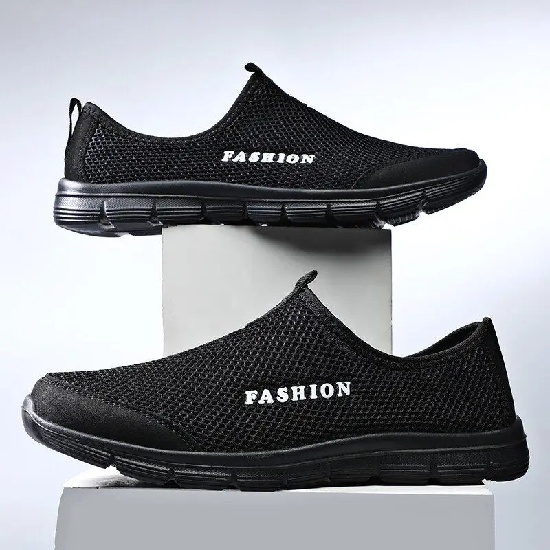 

Summer Air Mesh Shoes Men Sneakers Unisex Slip-On Loafers Men Casual Shoes Big Size Light Walking Shoes Man Zapatos Hombre