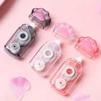 haile pink cute cat claw correction tape pen and point glue adhesive tape out corrector diary school office supplies 5mm 6mm