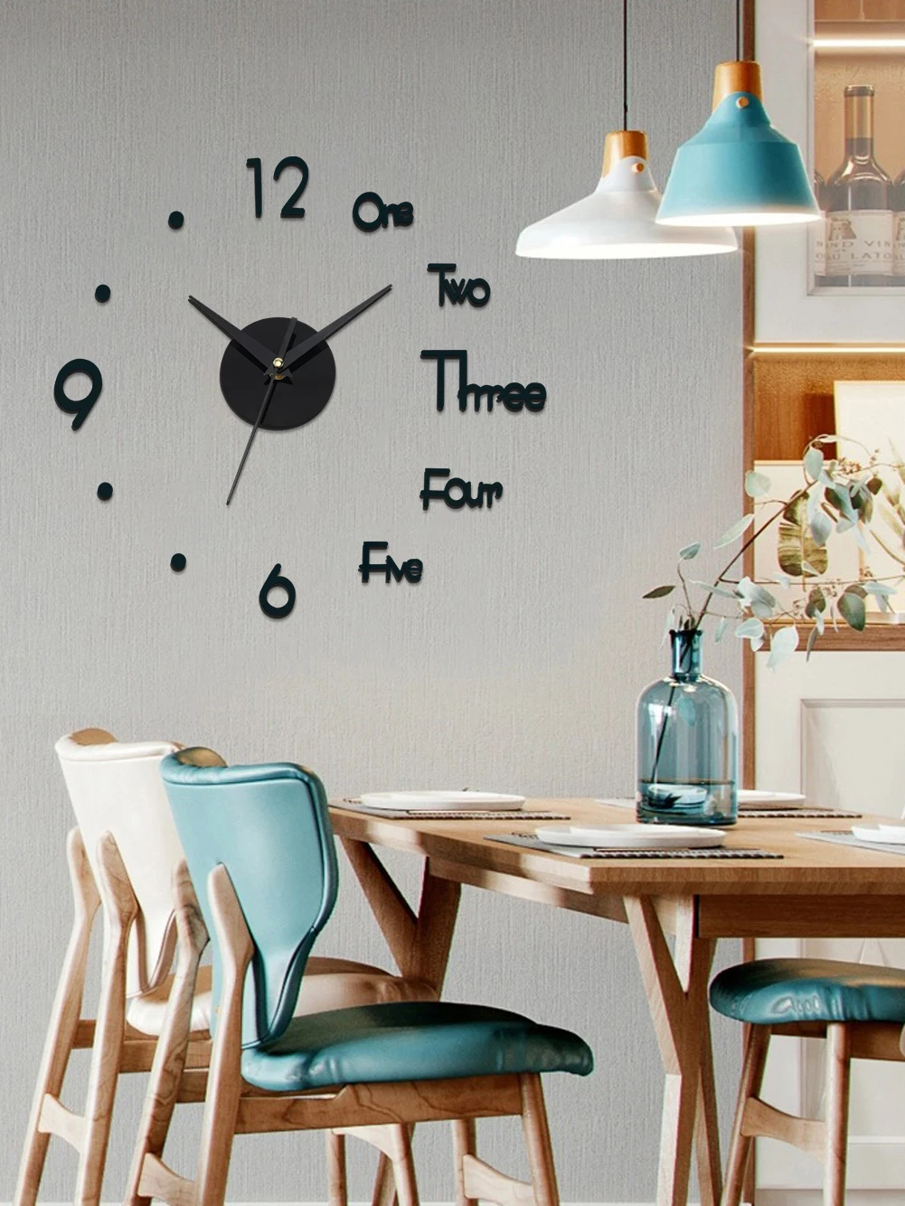 

Mirror 3D Wall Clock Modern Design Creative Acrylic Quartz Wall Clocks Stickers for DIY Home Living Room Office Decorations