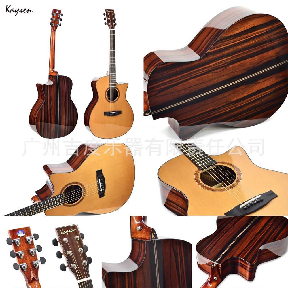 Kaysen 41 дюймовая гитара высшего качества шпон электрическая красная сосновая
