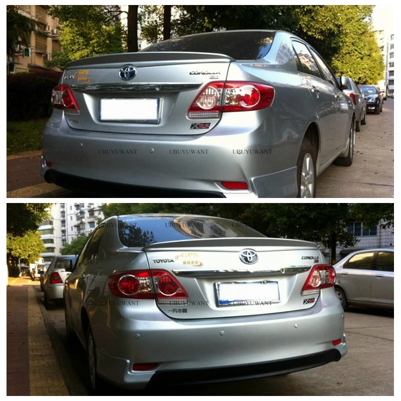 Большой спойлер для Toyota Corolla 2007-2013 праймер из АБС-материала Цветной Автомобильный