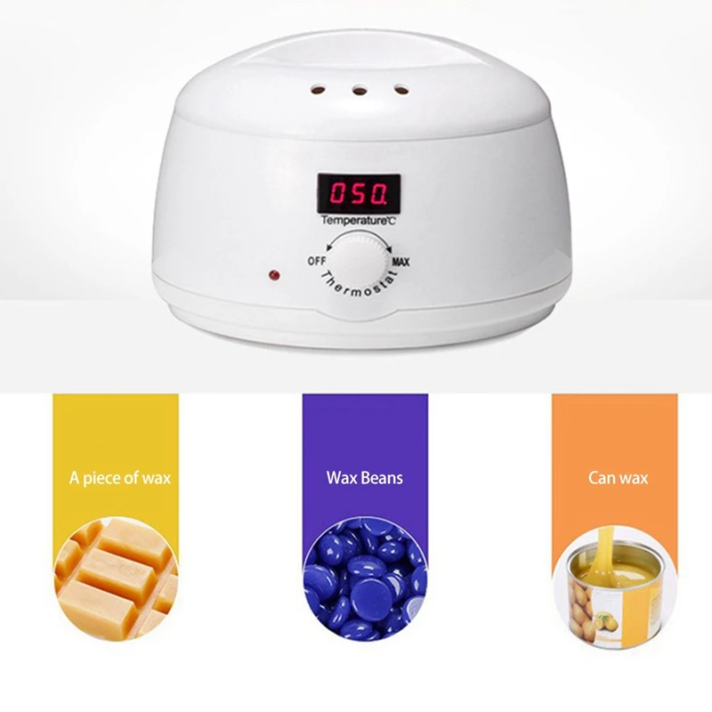 

Wax Epilator Paraffin Heater for Women Men High Temperation Hair Removal Body Depilatory LED Display Wax Heater