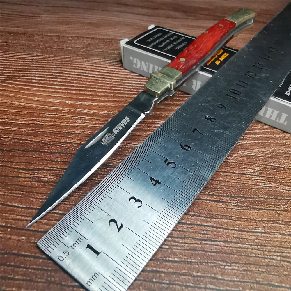 165 мм 9CR18MOV лезвие быстро открывающийся Складной нож Тактический выживания