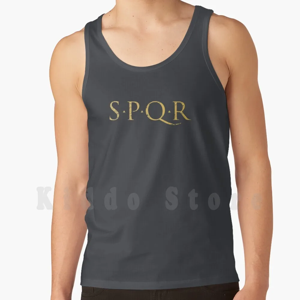 

Roman Empire Spqr Tank Tops Vest Sleeveless Spqr Roman Empire Flag Quote Latin Europe Western West Catholic Church Symbol