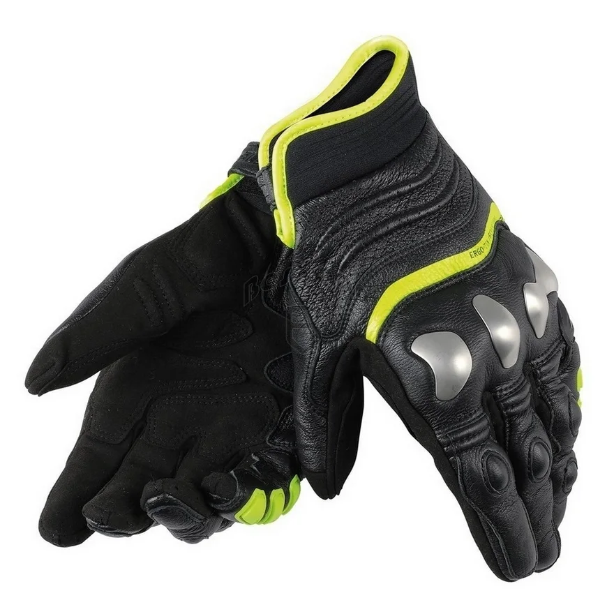 Мотоциклетные Перчатки Dain X Strike из натуральной кожи полностью металлические