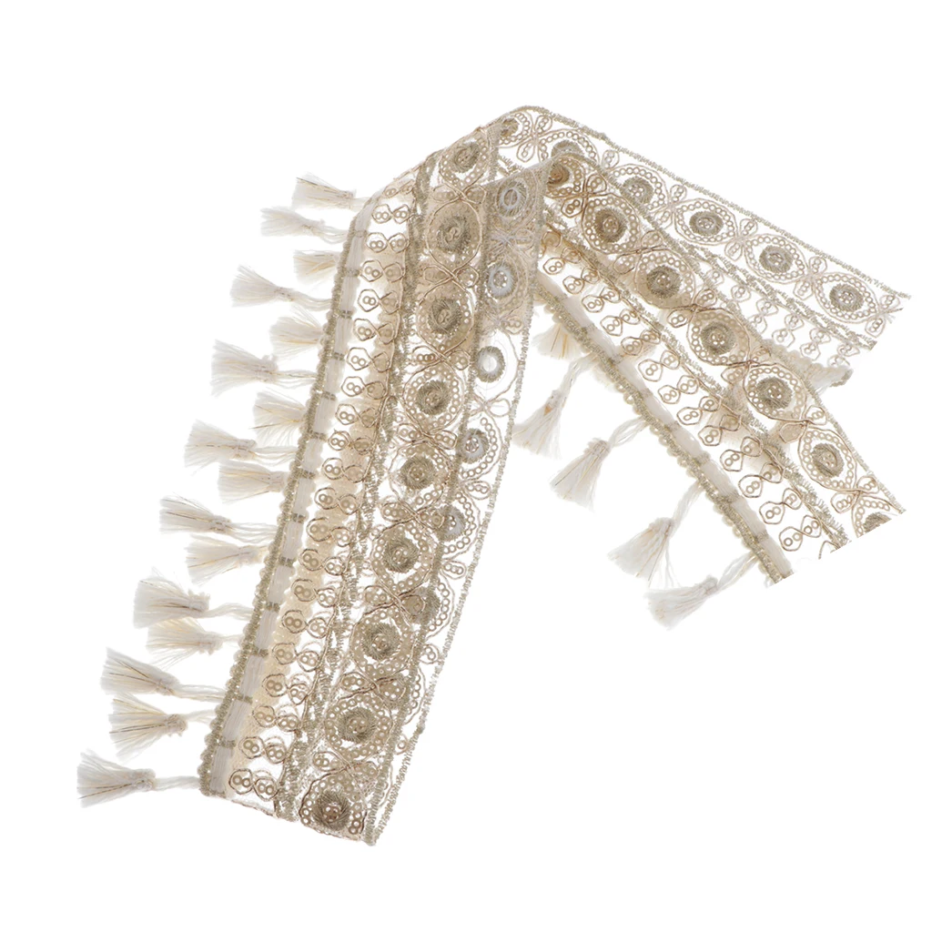 1yd кружевная швейная накладка с бахромой и помпоном плетеная лента сделай сам