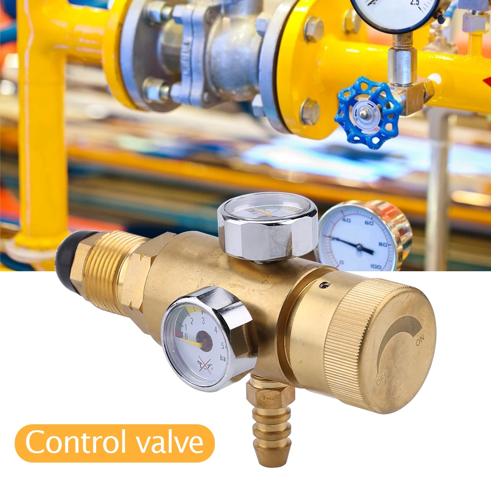 

Air Compressor Pressure Flow Regulator 0.01-1.6MPa Copper Oxygen Gas Pressure Reducer Air Flow Regulator Gauge Meter