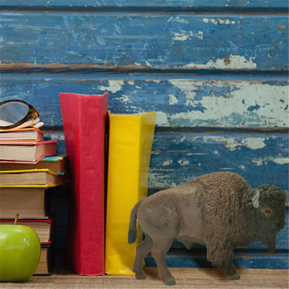 

Original Simulation Wild Life Animal Model Toy American Bison Figures Collectible Figurine Kids Educational Toys Children Gift