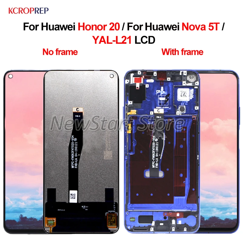 ЖК дисплей для Huawei Honor 20 сенсорный экран с цифровым преобразователем в сборе Nova 5T