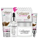 С улиточным коллагеном набор для ухода за кожей, средство для очищения лица, крем для лица эсенция для лица, увлажняющий крем для век Mask, набор для ухода за лицом