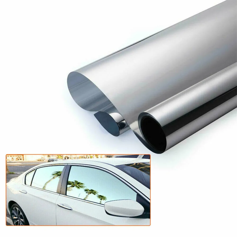 

Heat Insulation Solar Window Tint Privacy Uncut Roll Casement Mirror Silver Chrome Tint Film Home Car Glass Casement Tint Film