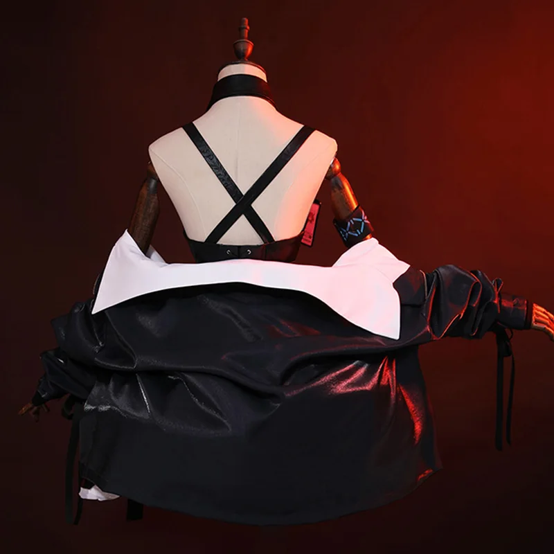 Game! Arknights Surtr Cosplay Costume RHODES ISLAND Gothic Suit Women Dress Coat Halloween Carnival Party Uniforms | Тематическая