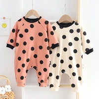 newborn baby girl boy clothes 2021 winter dot print long sleeve romper toddler girl fall jumpsuit infant baby one piece outfit