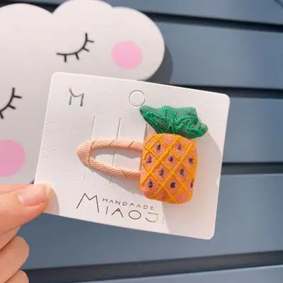 

1pc Hair Clip Fruit Shape Pins Cute Fruit Trumpet Bangs Catch Clip Net Female Hair Accessories Hair Clips