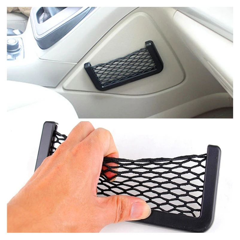 Универсальная эластичная Сетчатая Сумка для хранения в автомобиле органайзер