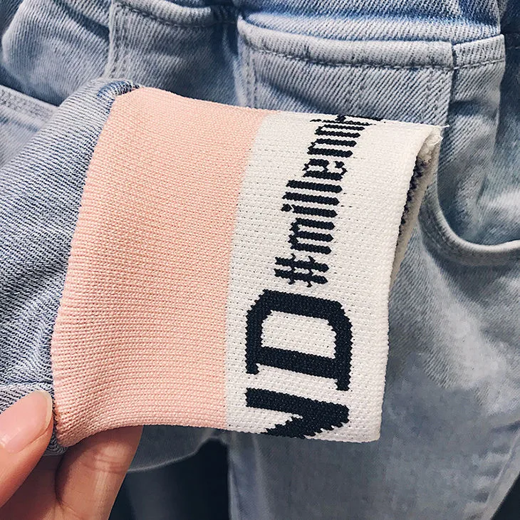 

Spring/Autumn Girls' Jeans Baby Korean Jeans Boys and Girls New Cotton Children's Trousers Baby Pants