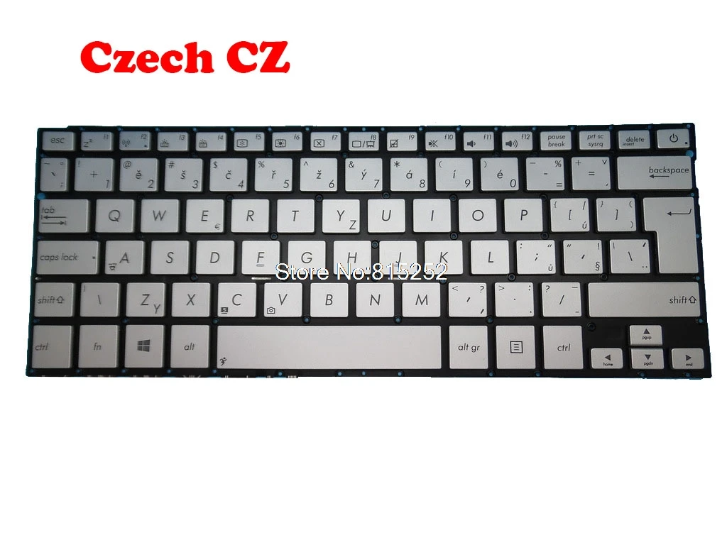 Клавиатура для ноутбука ASUS UX301 UX301L UX301LA Silver 0KNB0-362BCZ00 0KNB0-362BJP00 CZ/SP/SL/JP | Компьютеры и